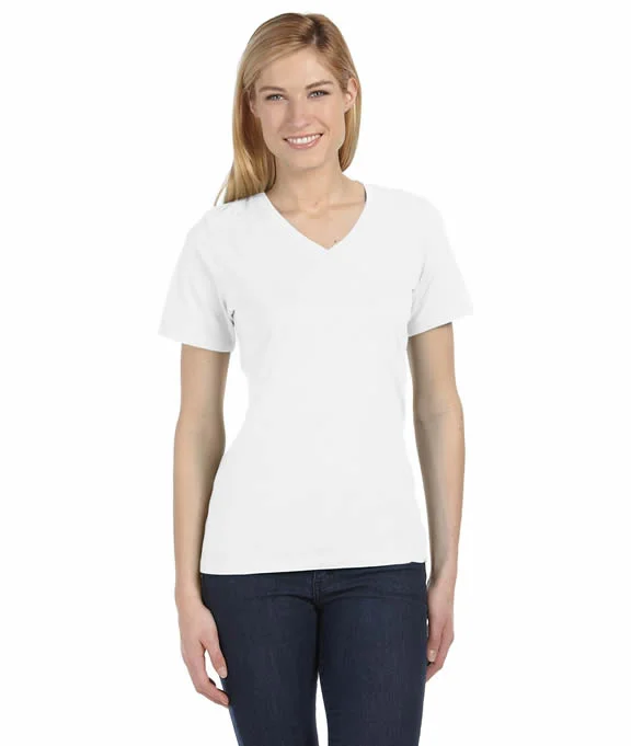 Special Offer 6405 - Bella+Canvas Missy Jersey Short-Sleeve V-Neck T-Shirt