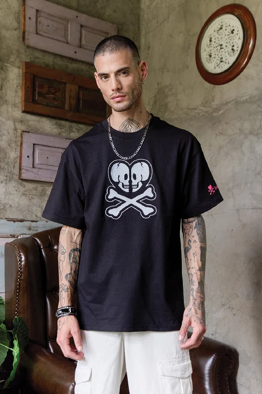 Half Price A Heart Of Skulls Oversized T-shirt