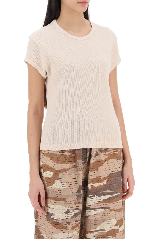 Acne Studios Cotton Honeycomb Pattern T-Shirt