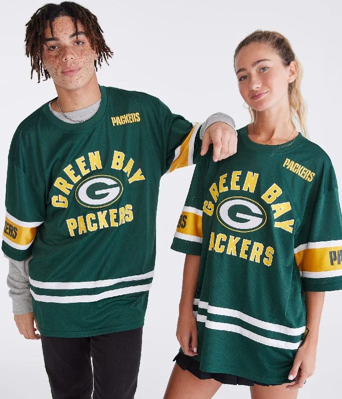 Overstock Aeropostale Green Bay Packers Mesh Top
