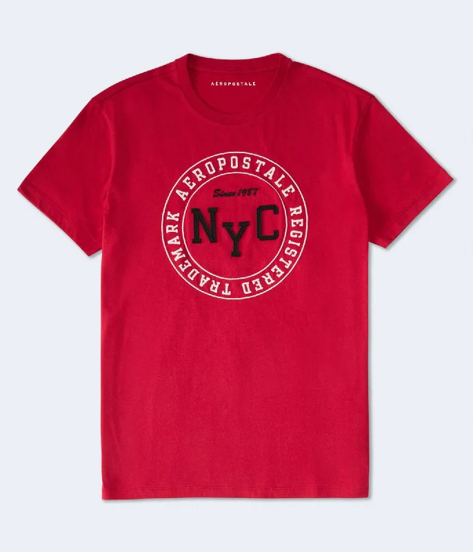 Buy Now Aeropostale Nyc Circle Appliqué Graphic Tee