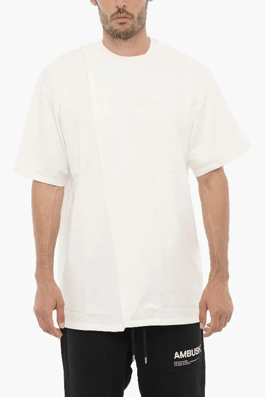 Ambush Solid Color Overlap Crew-neck T-Shirt