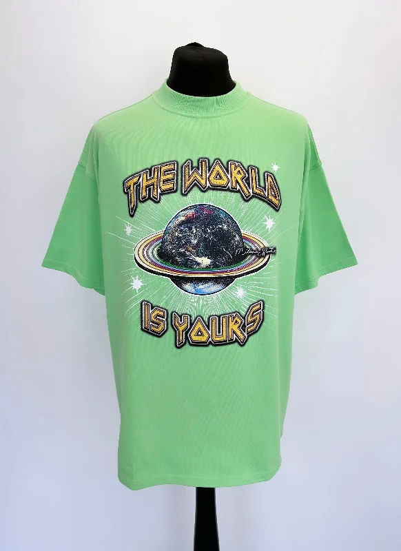 Apple Green Heavyweight Planet T-shirt.