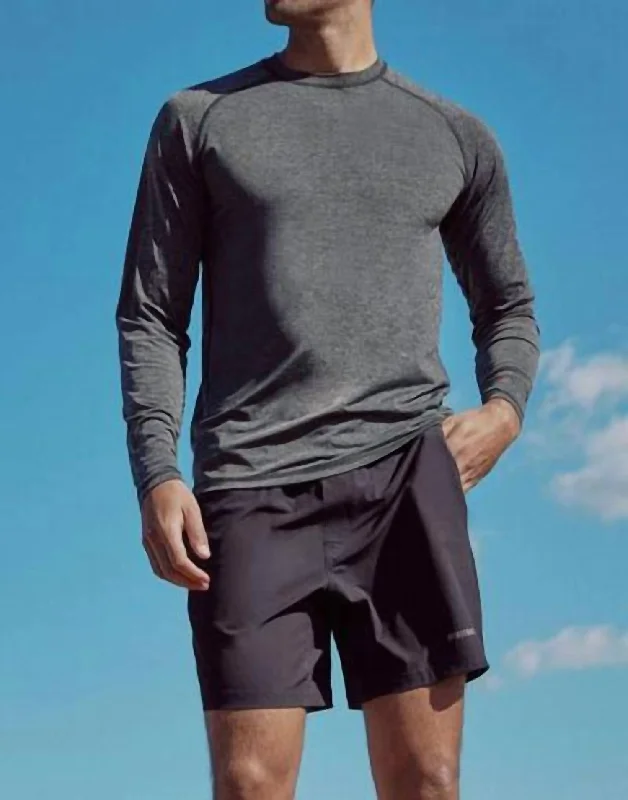 Aries Active Long Sleeve Tee In Black