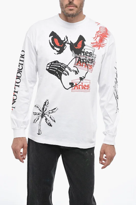 Aries All-Over Printed Crew-Neck T-shirt