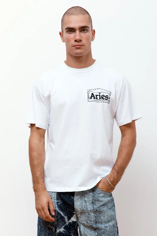 Temple SS Tee White