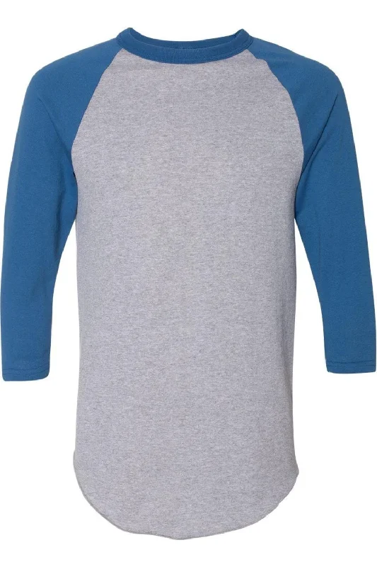 athletic heather/ royal