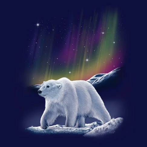 Great Deals Adult Aurora Polar Bear T-Shirt