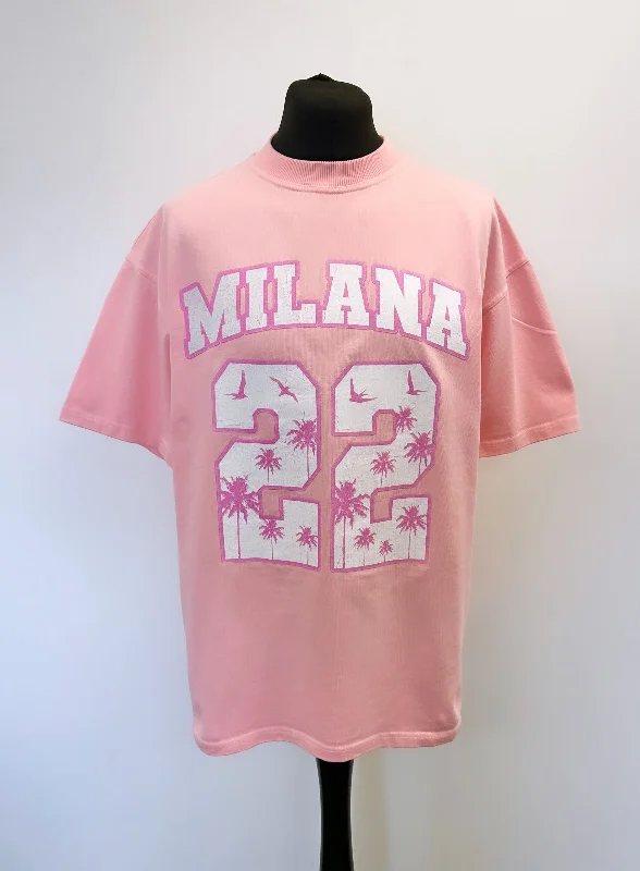 Baby Pink 22 Palm Heavyweight T-shirt.