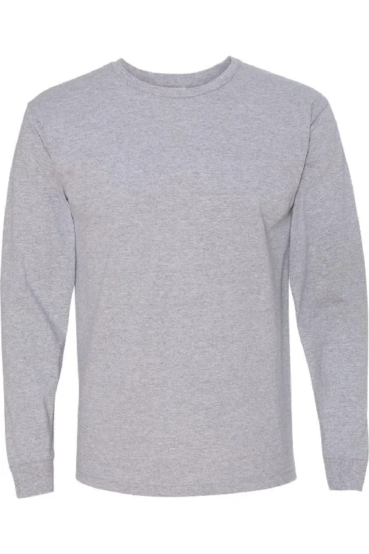 Early Bird Discount Bayside USA-Made 100% Cotton Long Sleeve T-Shirt
