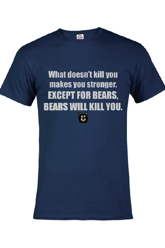 Price Meltdown Adult Bears Stronger T-Shirt (Funny Bear t-shirt)