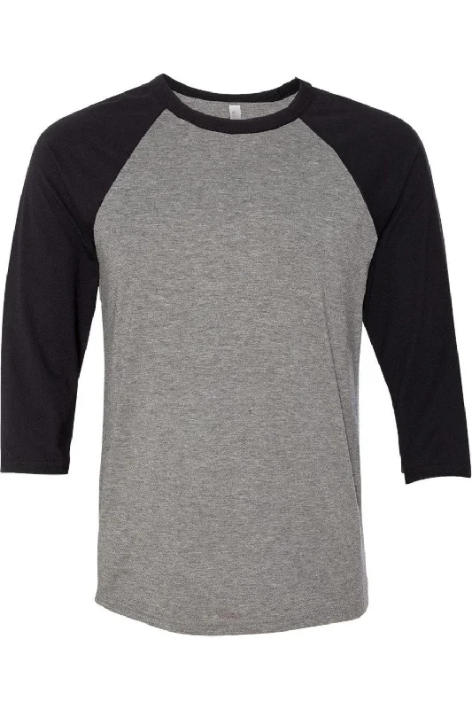Discount Mania BELLA + CANVAS Three-Quarter Sleeve Baseball Tee