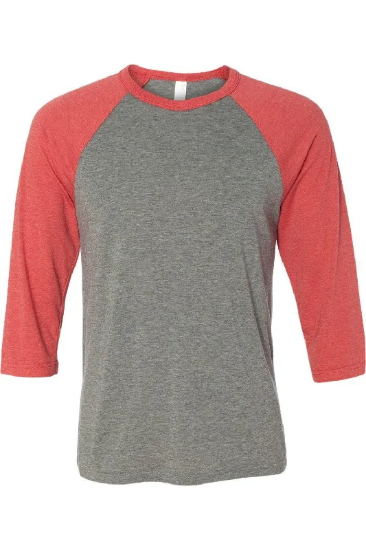 grey/ red triblend