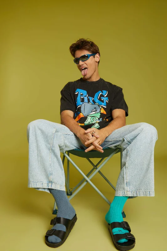 Today’s Special Big Fish Faded Effect Oversized T-shirt