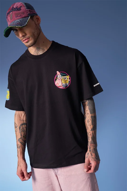 Extra Savings Black Back to School Oversized T-shirt