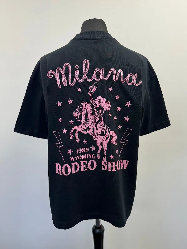 Black Rodeo Show Heavyweight T-shirt.