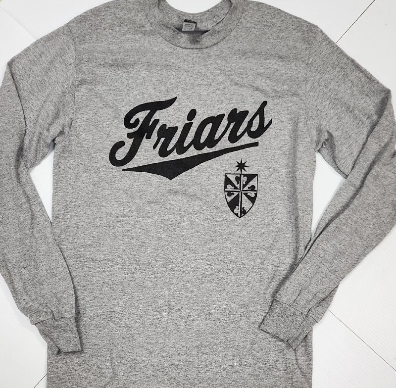 Now or Never Gray Friars Swoosh Tail  Long Sleeve Tshirt