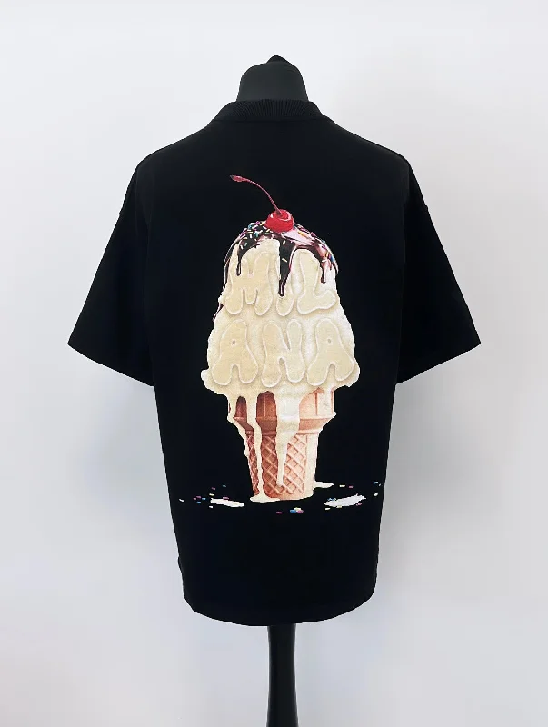 Black Heavyweight Ice Cream T-shirt.