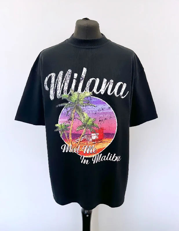 Black Malibu Heavyweight T-shirt.