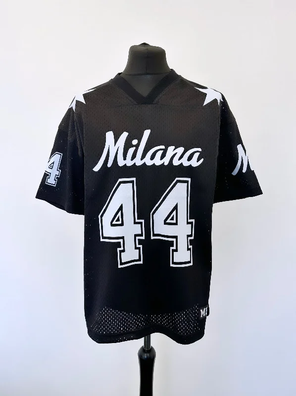 Black Mesh Jersey.