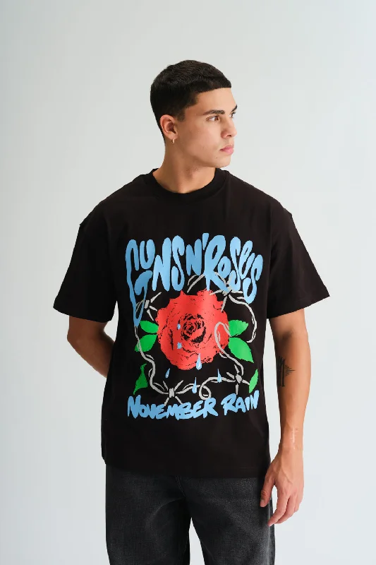 The Best Deal Black November Rain Oversized T-shirt