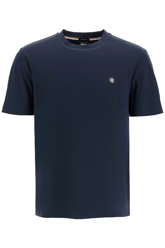 Boss Men's T-Shirt With Double Monogram Patch