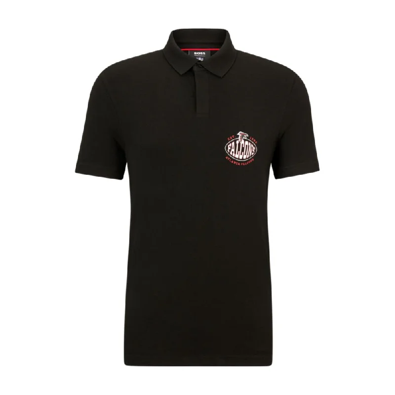 BOSS x NFL cotton-piqu polo shirt with collaborative branding