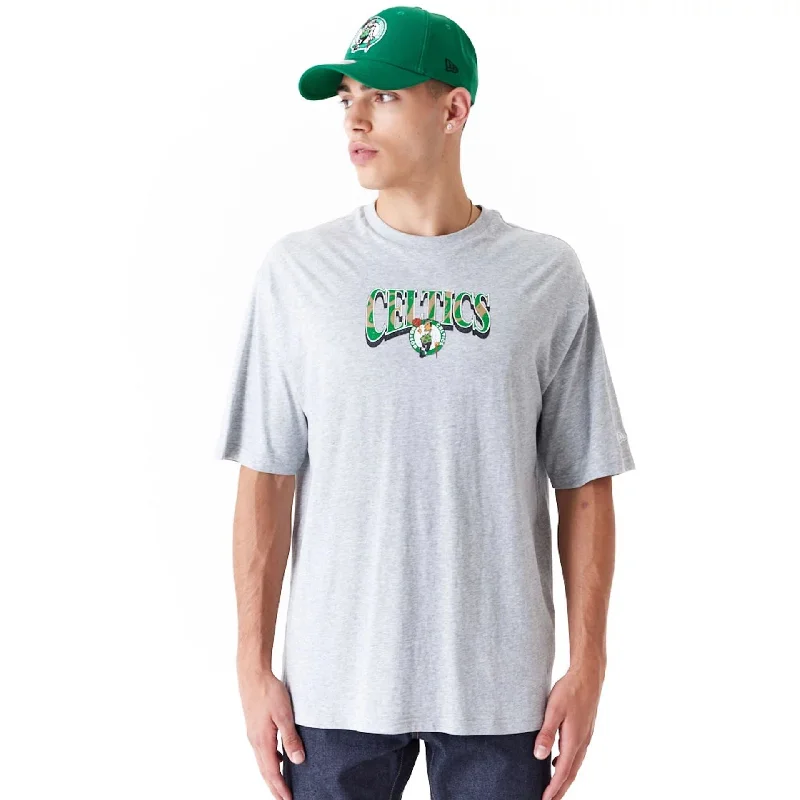 Boston Celtics NBA Championship Grey Oversized T-Shirt