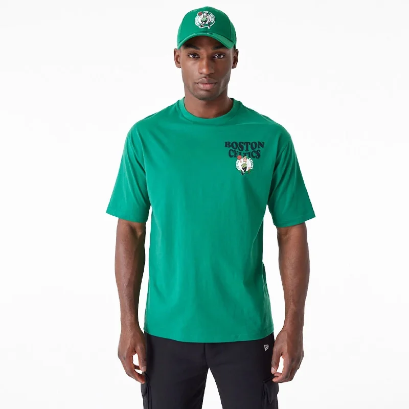 Boston Celtics NBA Script Green Oversized T-Shirt