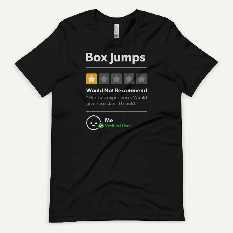 Box Jumps 1 Star Would Not Recommend Men’s Standard T-Shirt