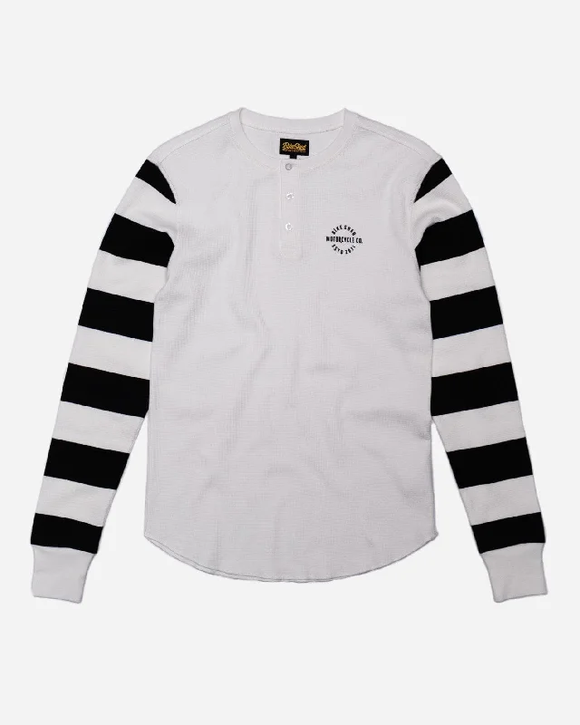 Weekend Savings Bonanza BSMC Rocker Long Sleeve Waffle - Cream/Black
