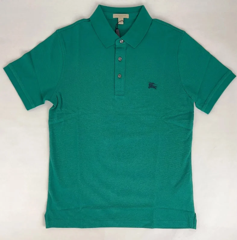 Sale Event Burberry Men's  Cotton Embroide Logo Polo Shirt Check Detail