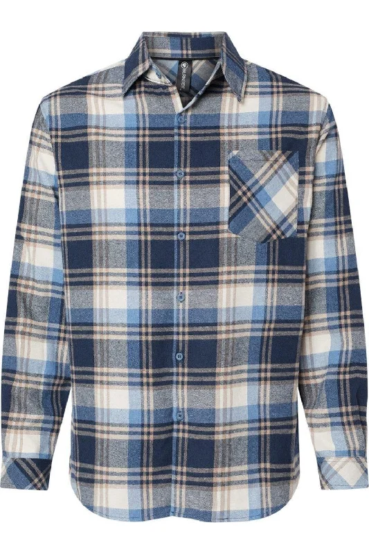 Early Bird Burnside Open Pocket Long Sleeve Flannel Shirt