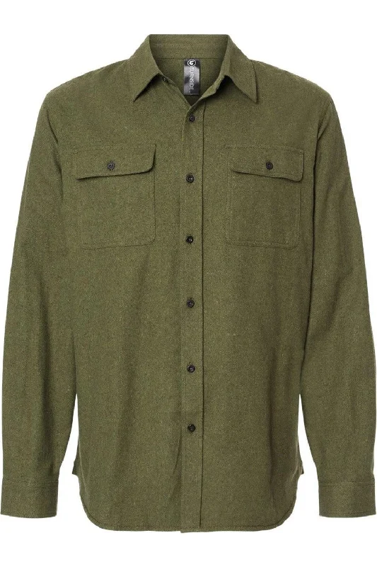 Huge Savings Burnside Solid Long Sleeve Flannel Shirt