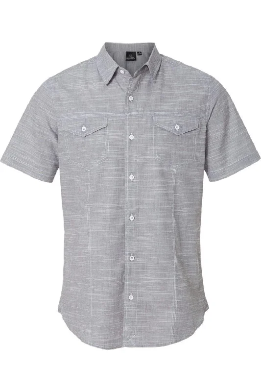 Deal of the Day Burnside Textured Solid Short Sleeve Shirt