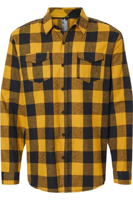Weekend Offers That Please Burnside Yarn-Dyed Long Sleeve Flannel Shirt