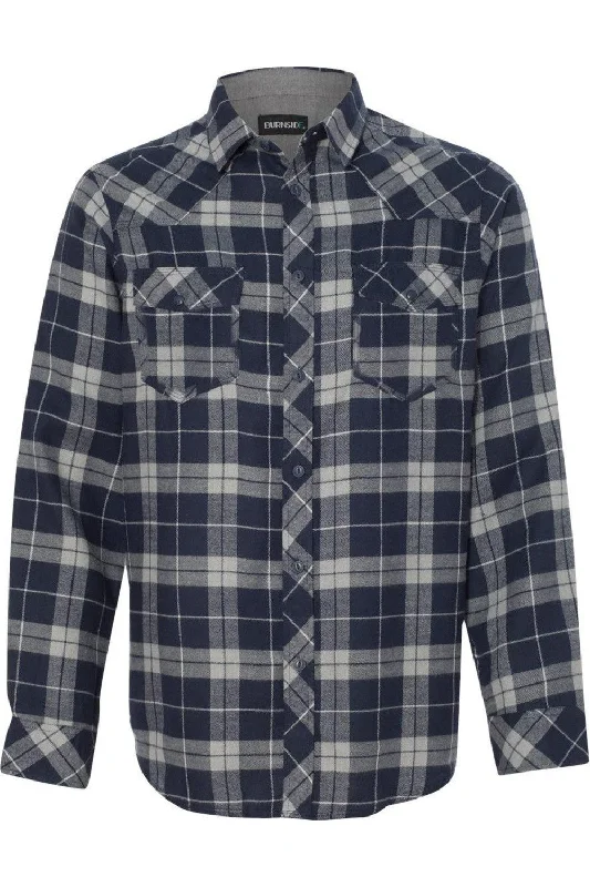 Exclusive Savings Burnside Yarn-Dyed Long Sleeve Flannel Shirt