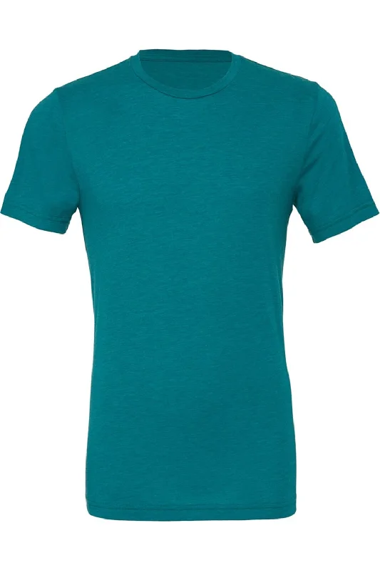 Buy Now Canvas Mens Triblend Crew Neck Plain Short Sleeve T-Shirt