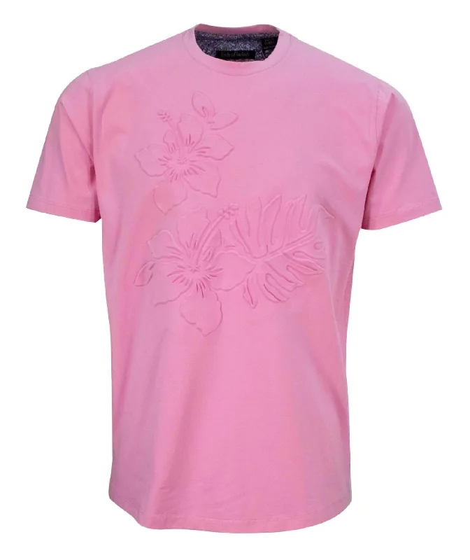 Carson Embossed Tee In Pink