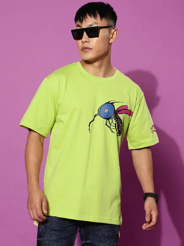 Season Finale Sale Casual Lemonade Oversized Pocket Graphic Printed Tshirt