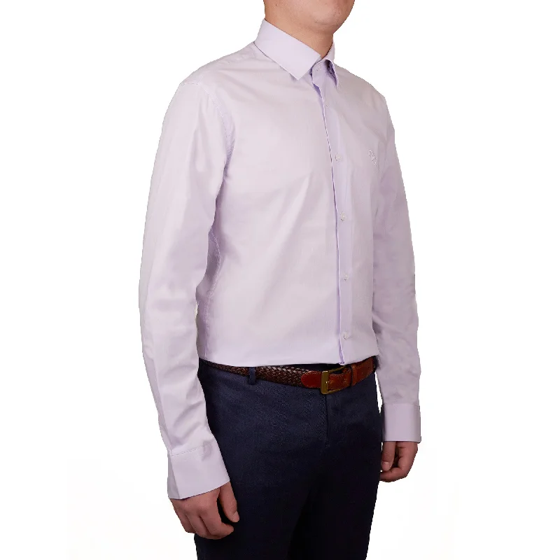 Stock Up and Save Cavalli Class Mens Lilac Dress Shirt W Logo