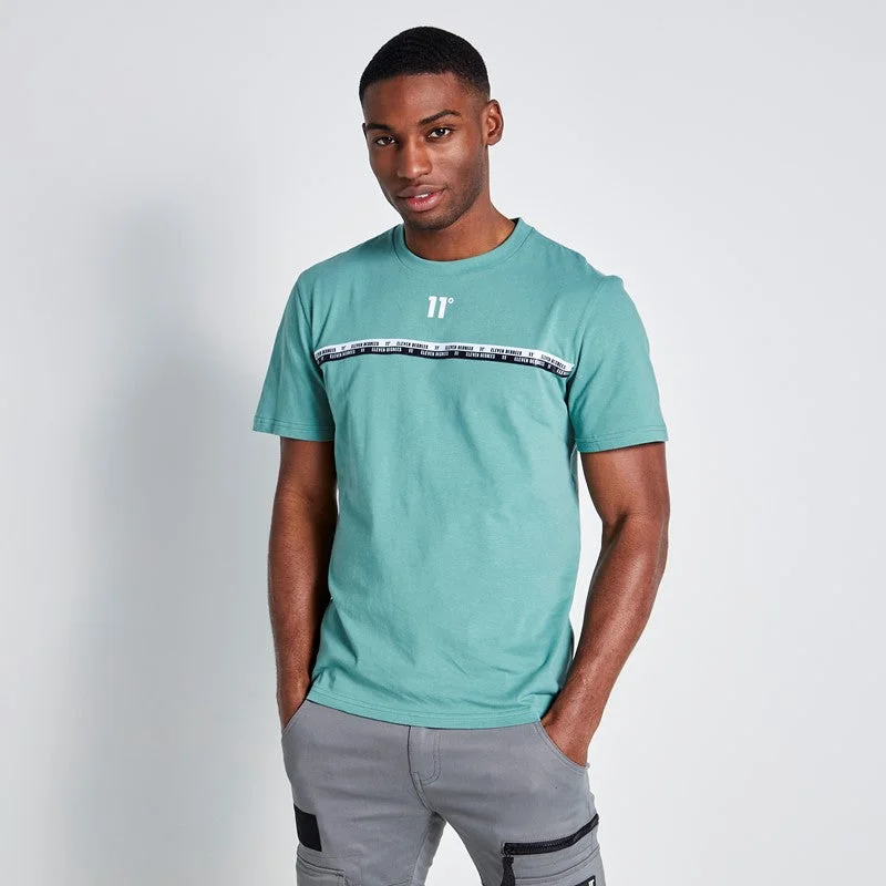 Midnight Madness Chest Taped T-Shirt - Washed Green
