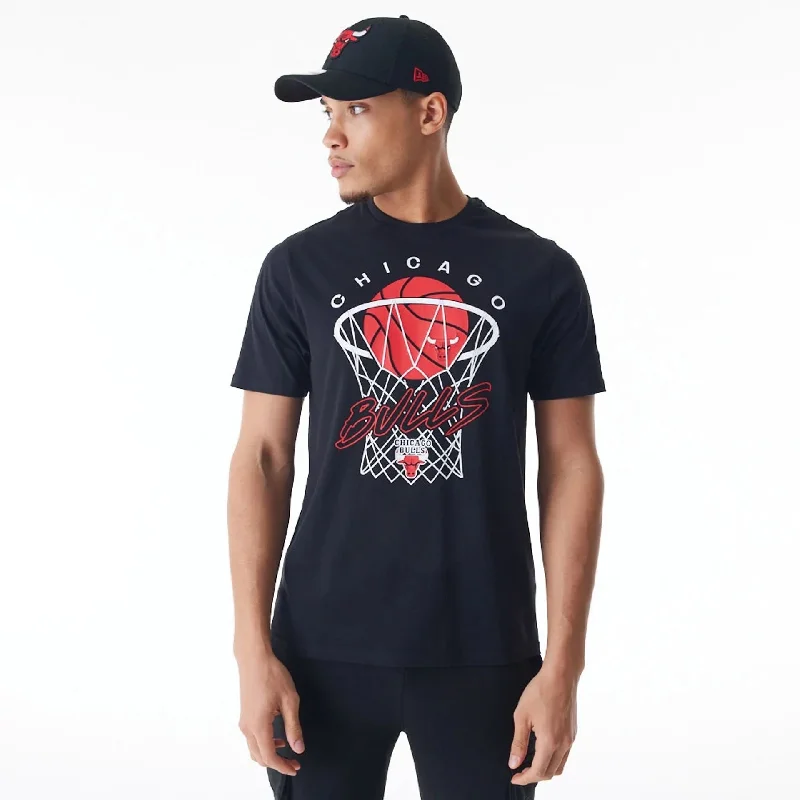 Chicago Bulls NBA Net Graphic Black T-Shirt