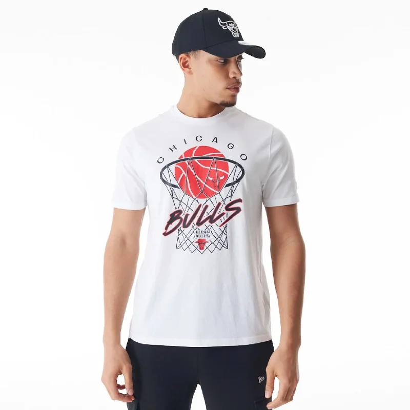 Chicago Bulls NBA Net Graphic White T-Shirt