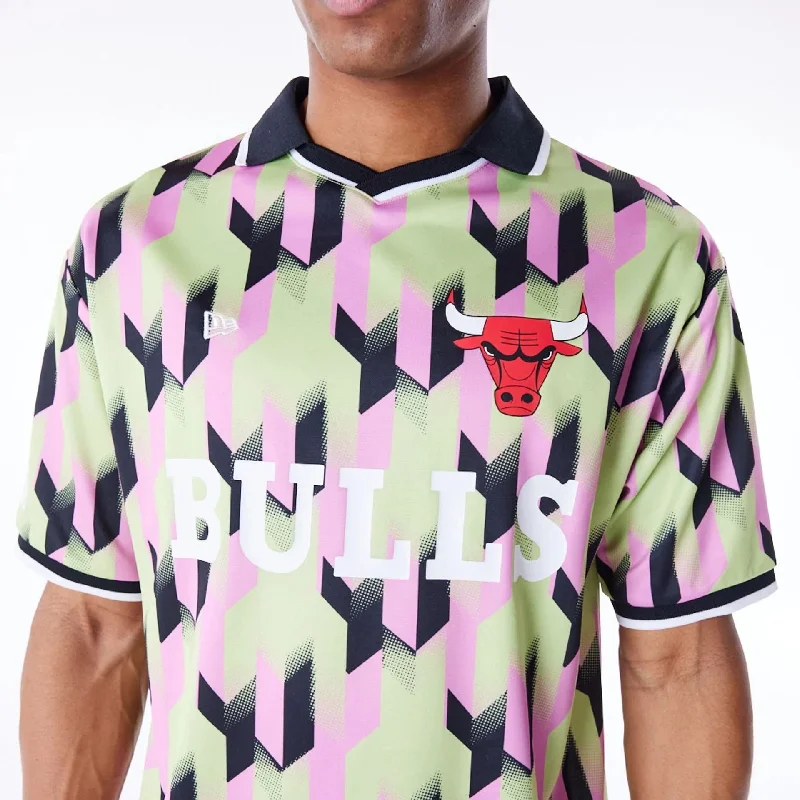 Chicago Bulls NBA Soccer Pastel Green T-Shirt