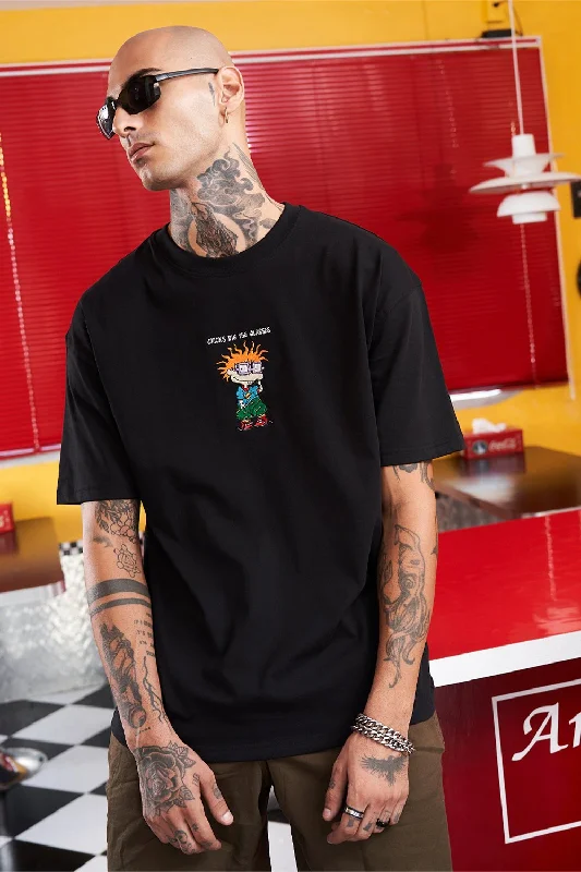 Big Savings Chuckie Embroidery Oversized T-shirt