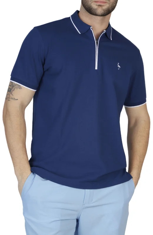 Classic Zipper Pique Polo