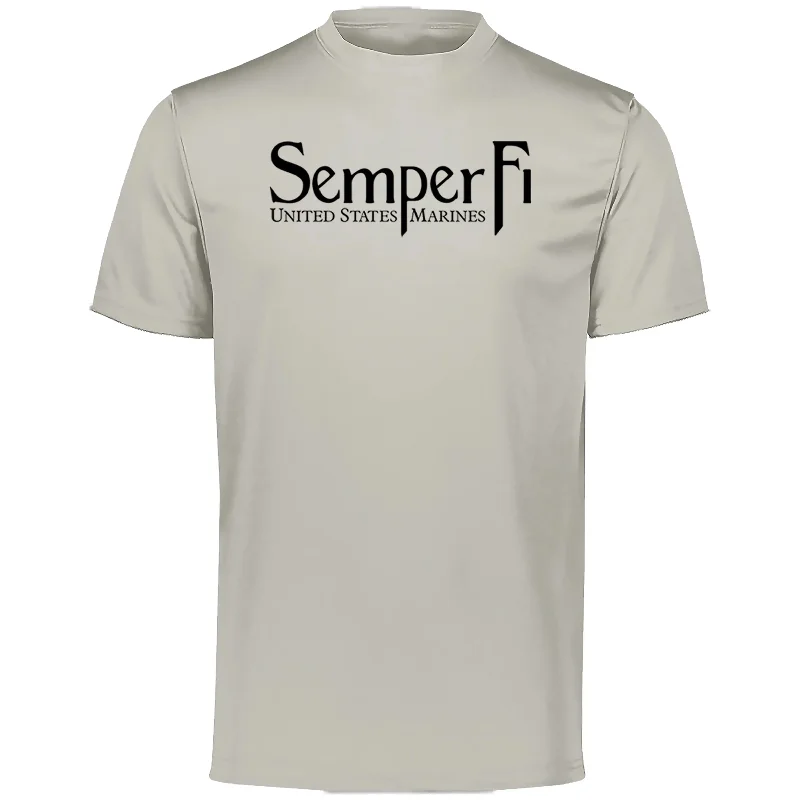 Great Deals Closeout Black Semper Fi Performance Tee