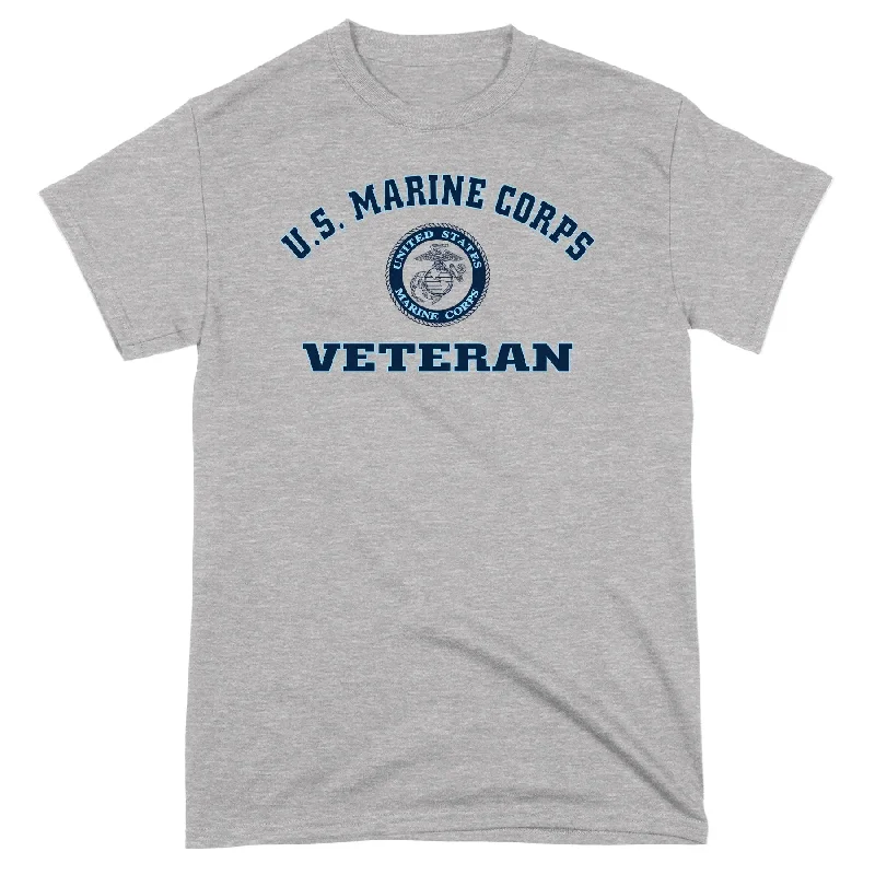 Weekend Savings Extravaganza Closeout U.S. Marine Veteran Sport Grey 100% Cotton Tee