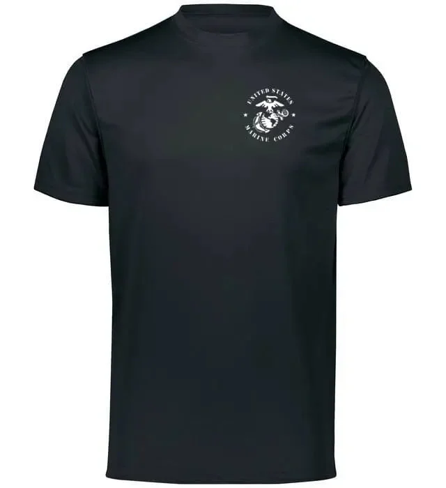 Amazing Deals Closeout White Full Circle USMC Chest Seal Performance Tee